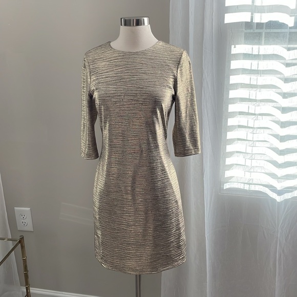 Alice + Olivia Delora Metallic Mini Bodycon Dress - Picture 6 of 14